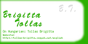 brigitta tollas business card